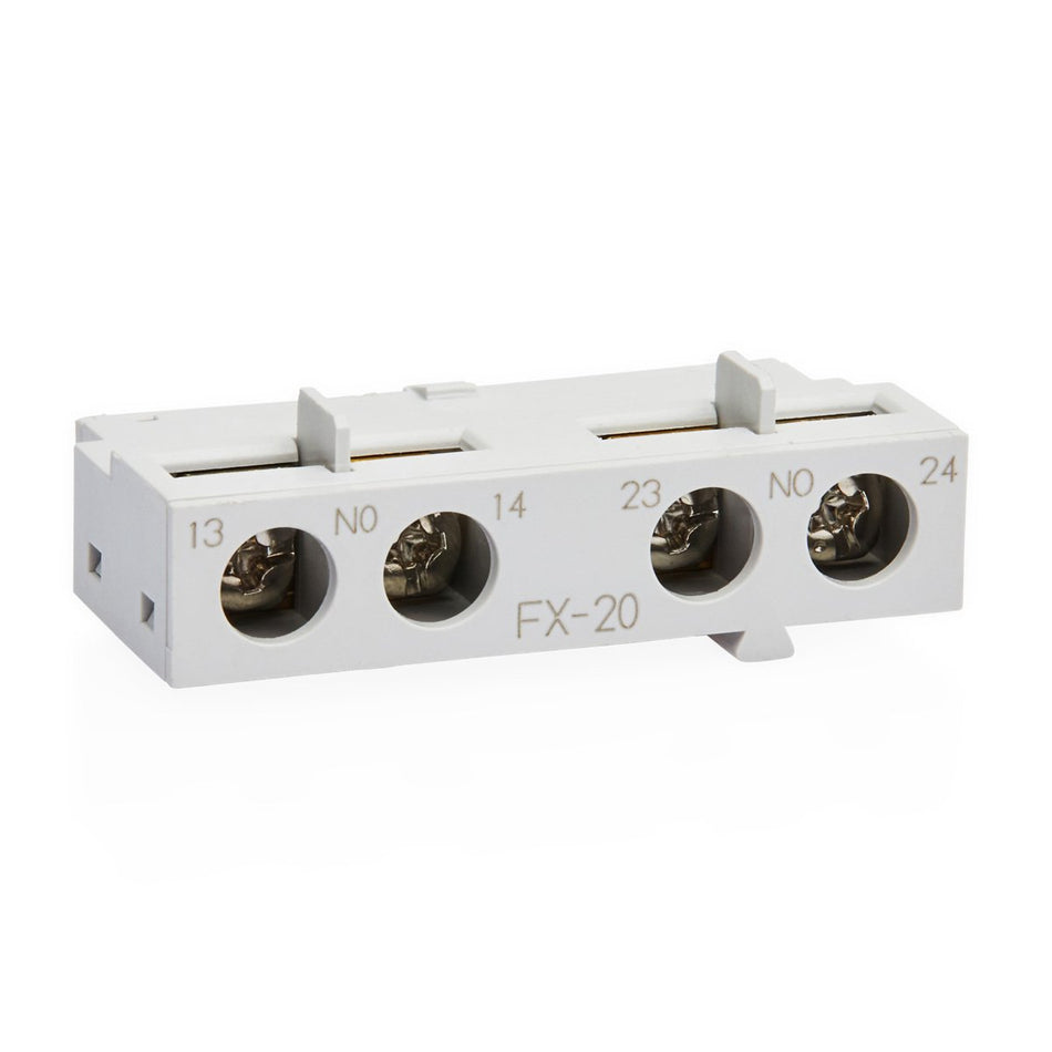 FX 2A | Auxiliary Contact, Front Mount, 2NO to Suit Motor Protection Circuit Breakers Metasol — LS Electric