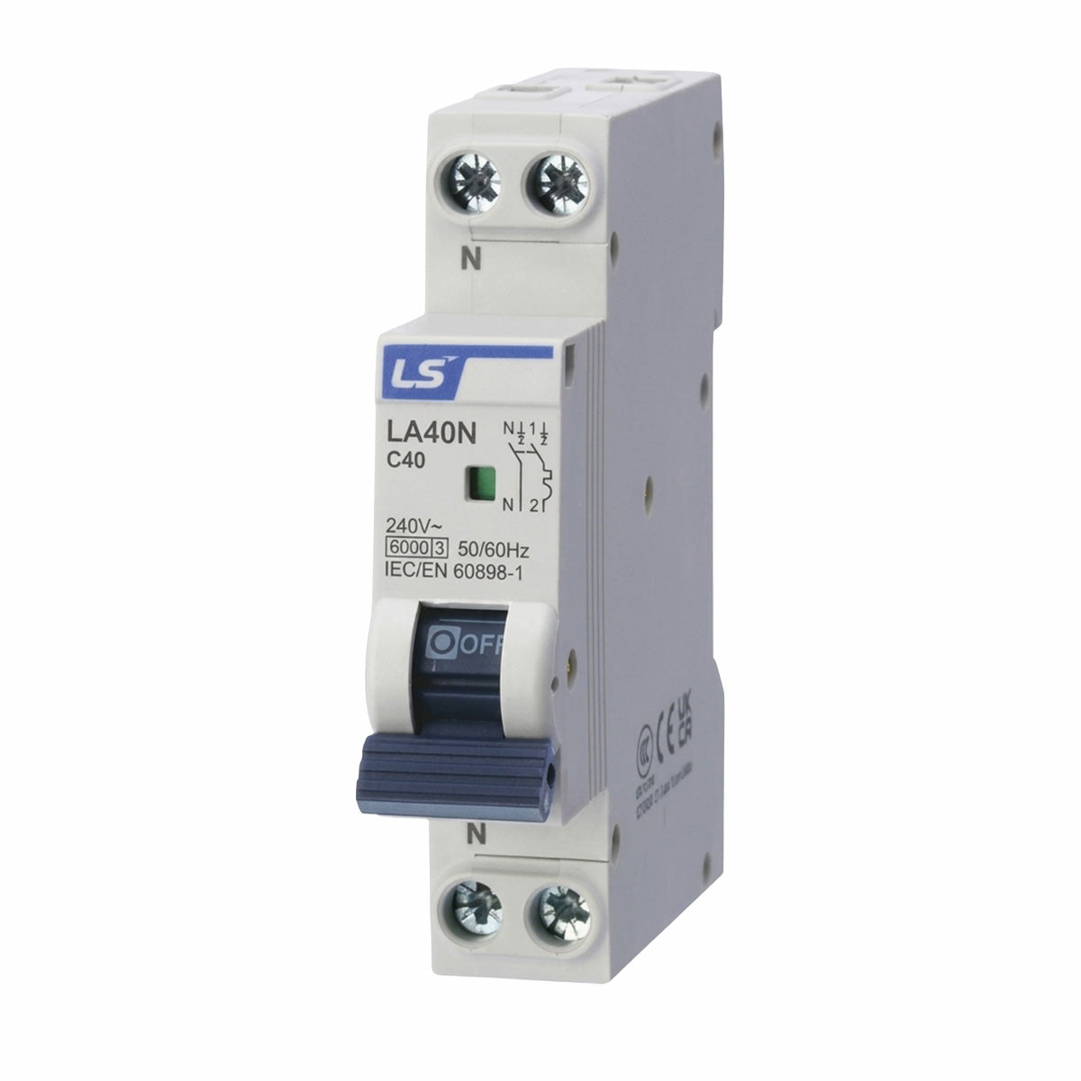 LB50HW 1P+N C50 30MA A-TYPE | RCBO 50A 1P+N 10KA C CURVE — LS Electric