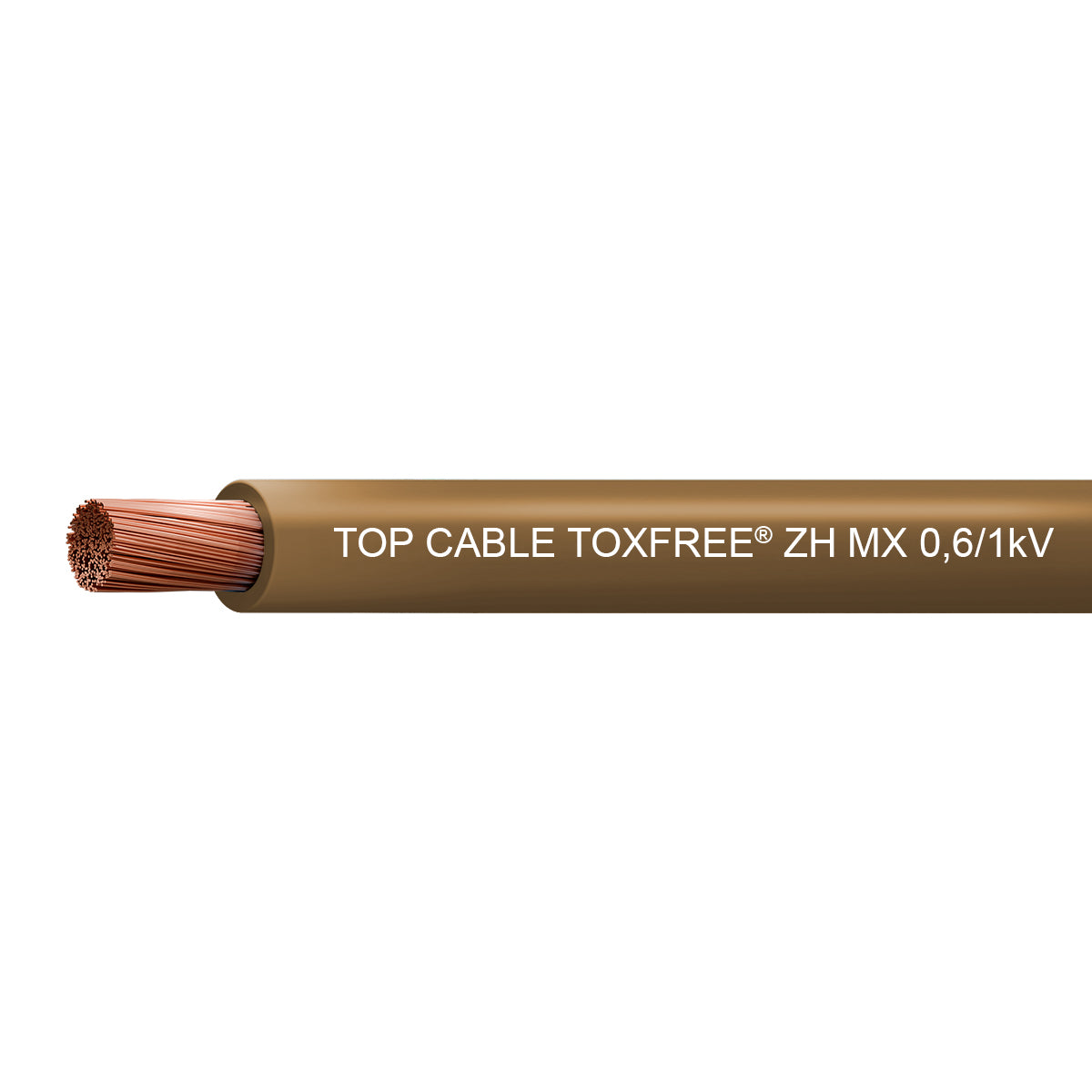 LSZH Marine Panel Wire 1x6.0mm Brown 100M Roll — Power Flex