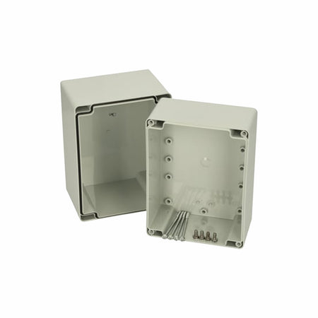 Euronord Polycarbonate Enclosure Grey Lid 120H x 122W x 75D IP66/67 — FIBOX
