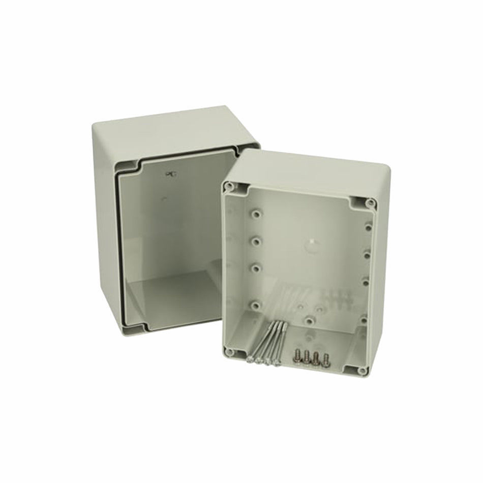 Euronord Polycarbonate Enclosure Grey Lid 120H x 122W x 75D IP66/67 — FIBOX