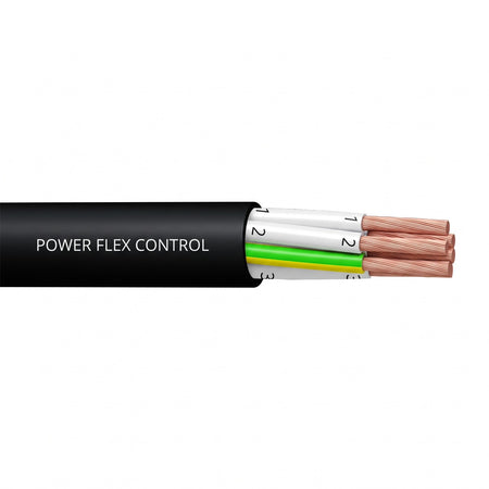 POWER FLEX CONTROL PVC/PVC 300/500V 2X0.5MM2 BLACK — Power Flex