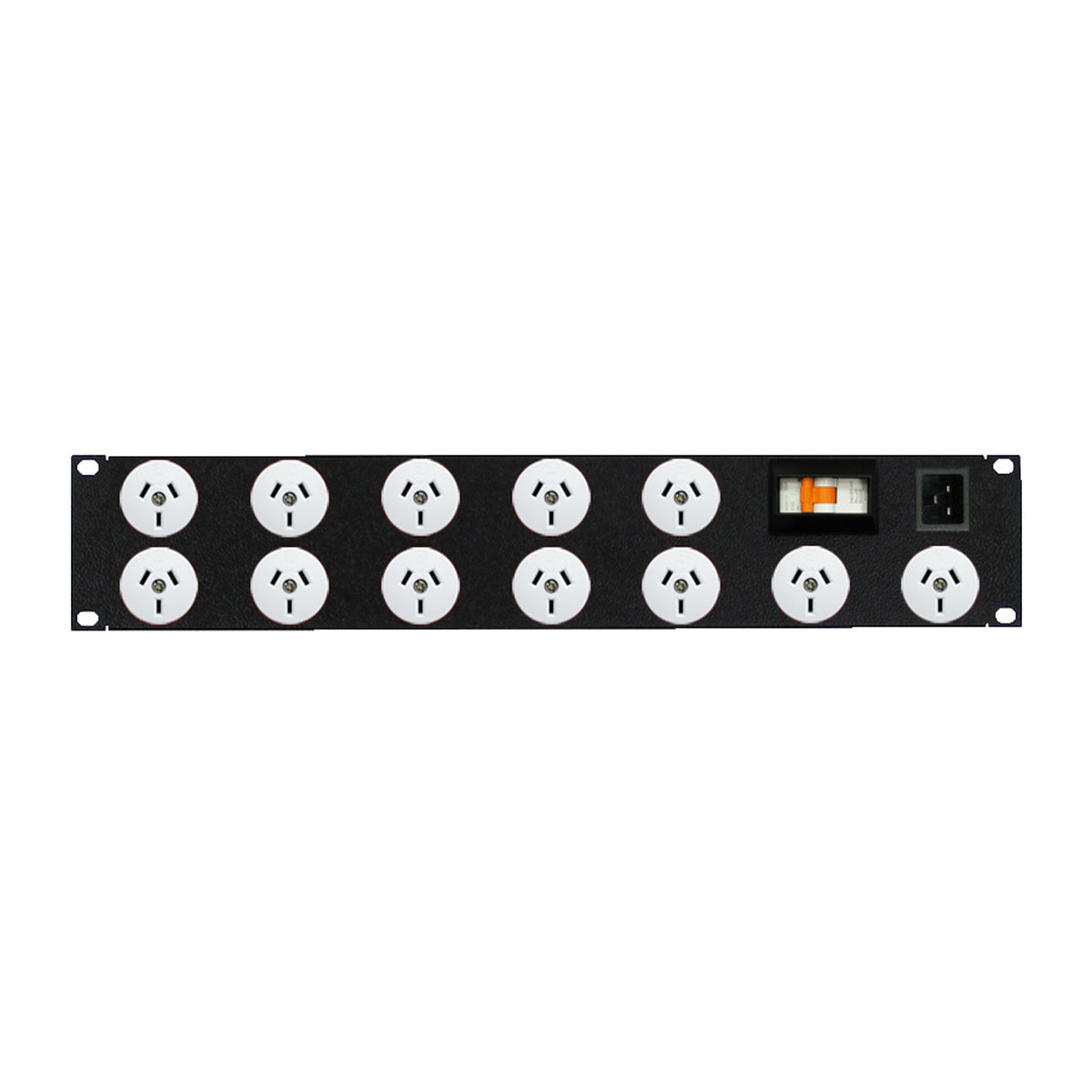 Power Strip: 12 x 10A 3pin outlets, 19" 2U — Tro Pacific