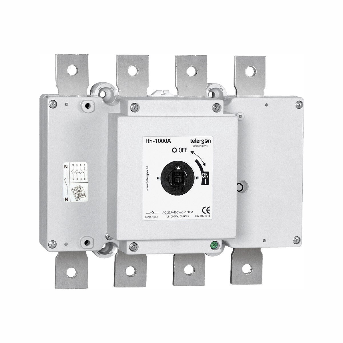 Switch Disconnector S5 160A 3P Lug (HANDLE ORDERED SEPERATELY) — Telergon