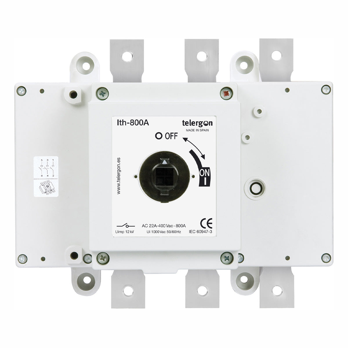 Switch Disconnector S5 800A 3P (HANDLE ORDERED SEPARATELY) — Telergon