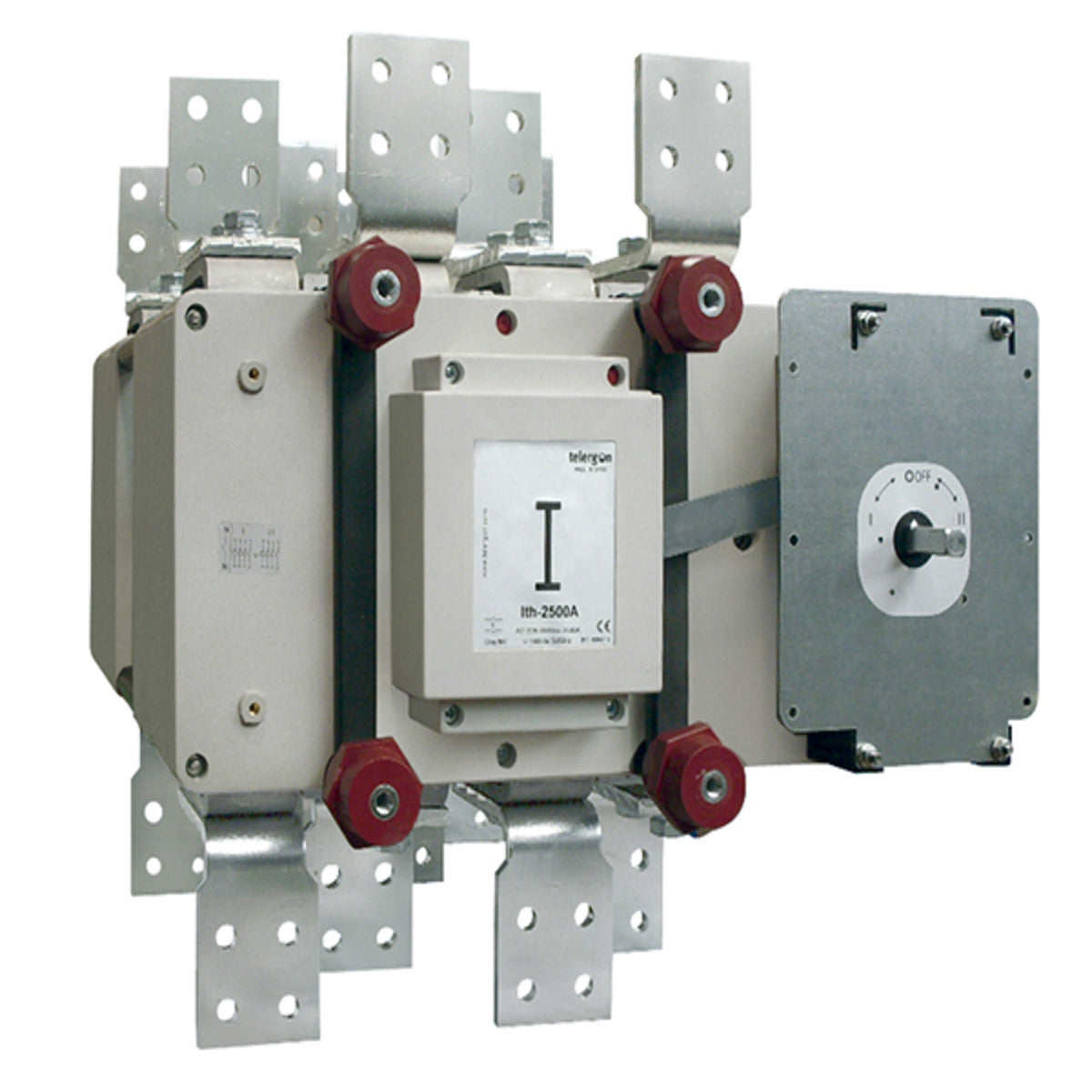 Changeover Switch S5F 3150A 3P+N Prefitted With Bridges (HANDLE ORDERED SEPARATELY) — Telergon