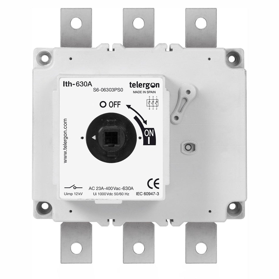 Switch Disconnector S6 630A 3P (HANDLE ORDERED SEPARATELY) — Telergon