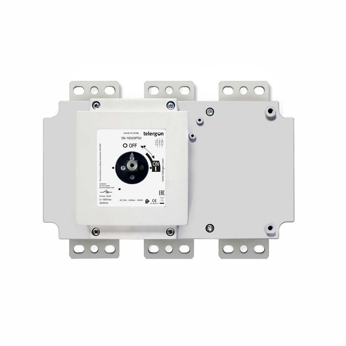 Switch Disconnector S6 1600A 3P (HANDLE ORDERED SEPARATELY) — Telergon
