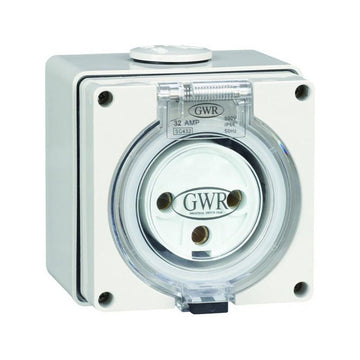 3 Pin 20 AMP Fixed Socket 250V IP66