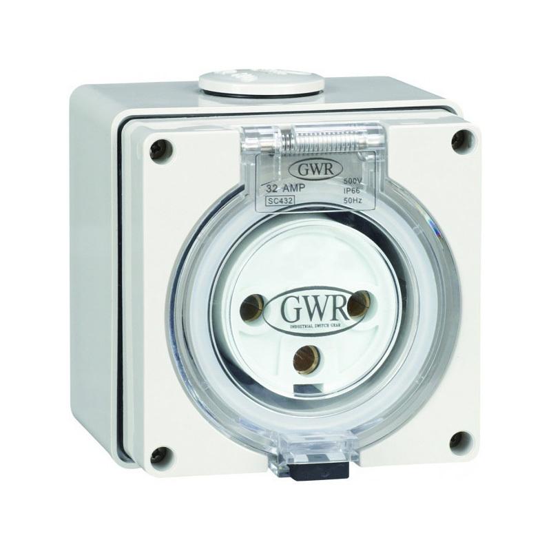 3 Pin 20 AMP Fixed Socket 250V IP66 — GEN3
