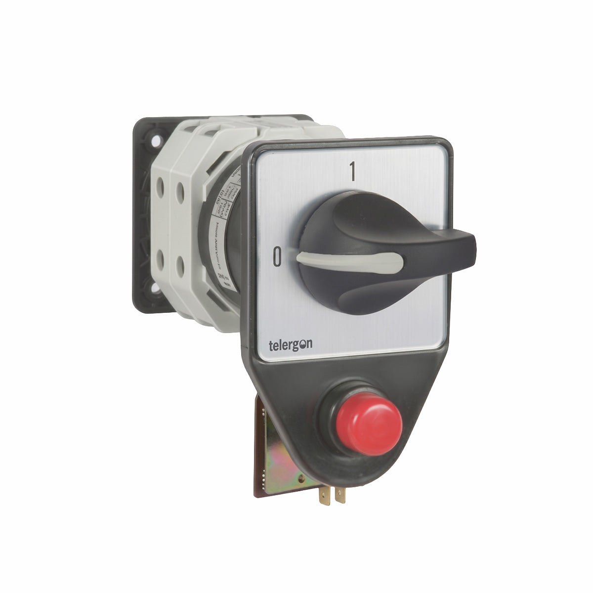 Telergon Model T 200A 3-Phase UPS Maintenance Bypass Cam Switch – Normal/Test/Bypass, D-708 Push-Button Interlock, 1NO+1NC