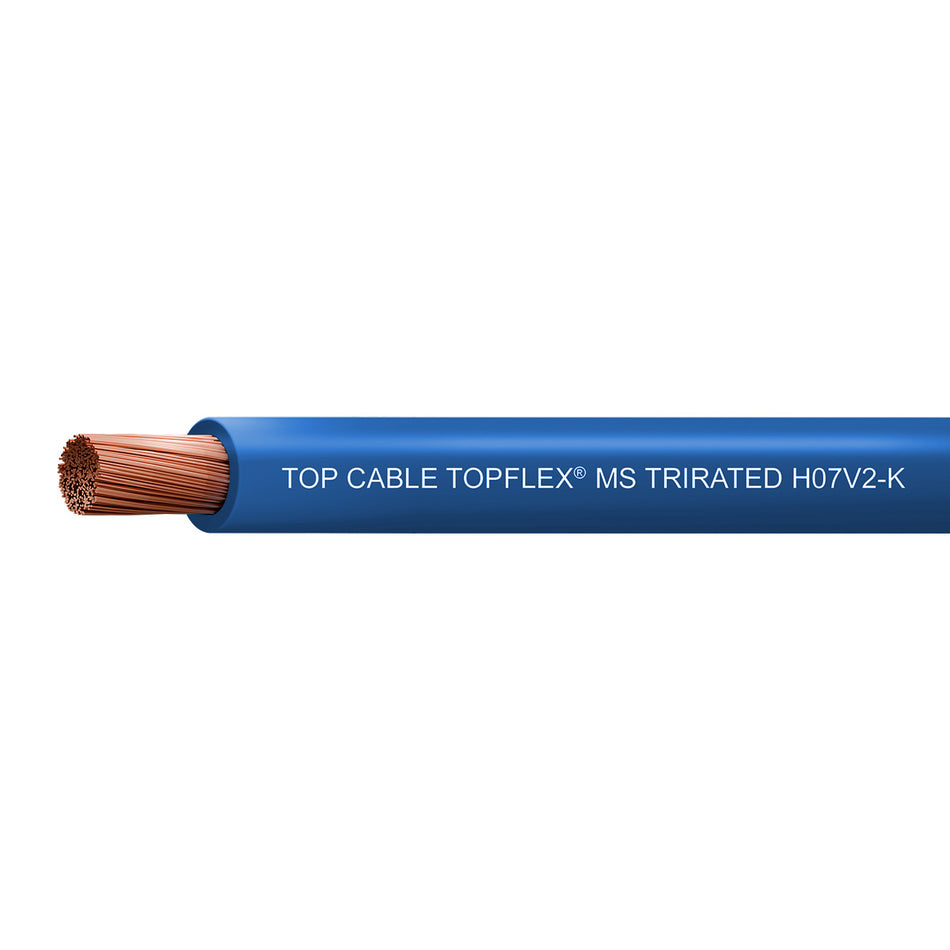 Panel Wire V90HT 1x0.5 Dark Blue 100M Roll — Top Cable