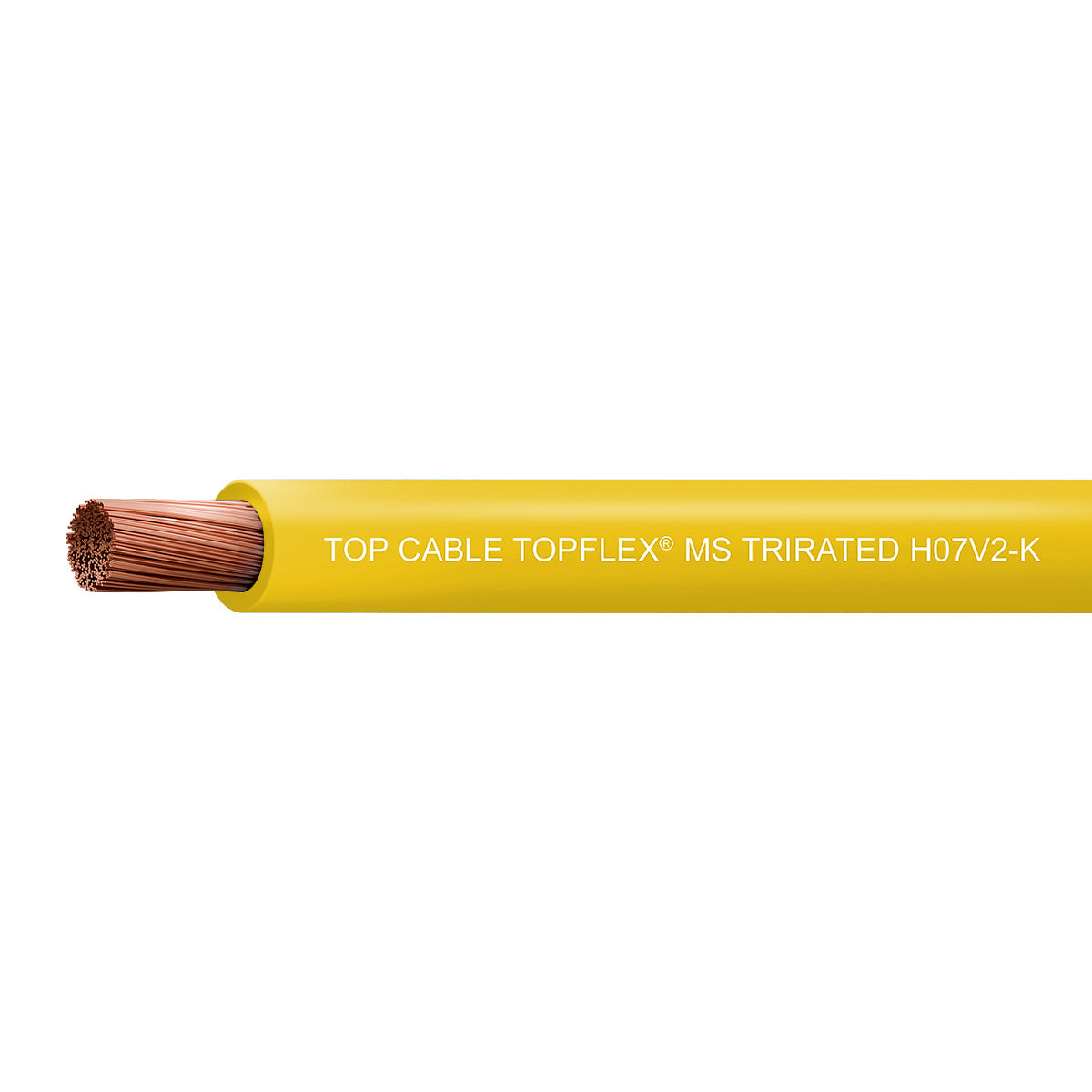 Panel Wire V90HT 1x0.5 Yellow 100M Roll — Top Cable