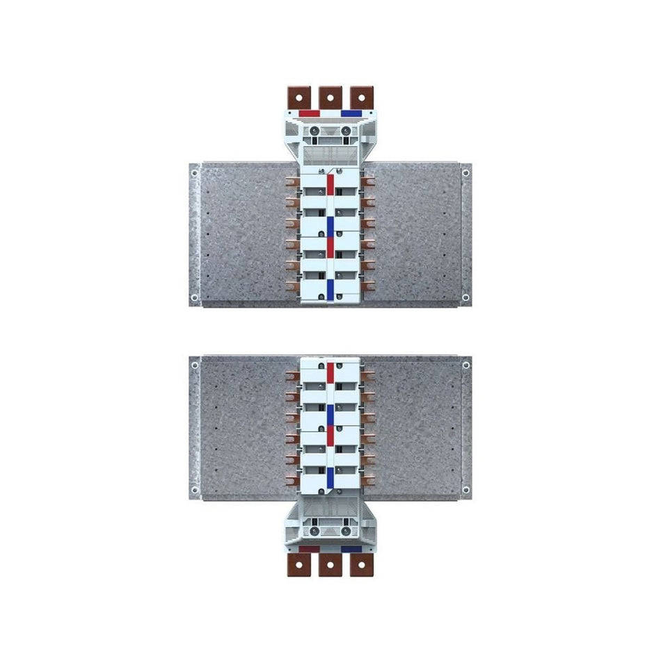 Bridex 630A Encapsulated MCCB Chassis - 42 Pole, Top Feed 50KA for 0.5sec