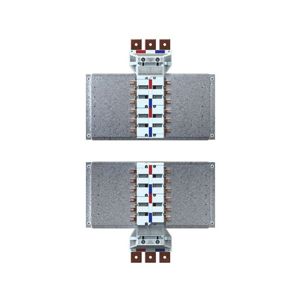 Bridex 630A Encapsulated MCCB Chassis 18 Pole - Bottom Feed, Single Sided (LHS)