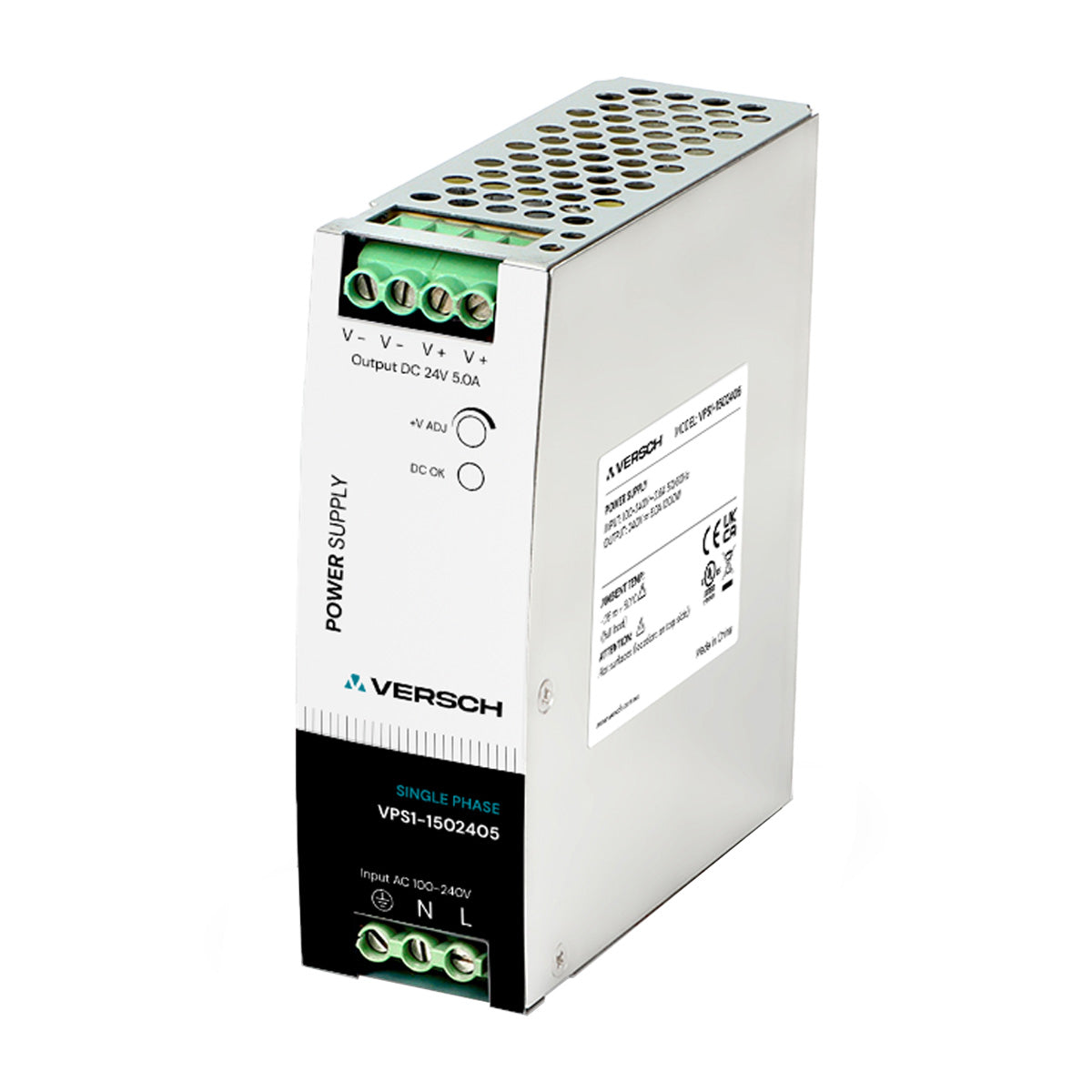 Din Rail Power Supply 120W 24V 5A — Versch