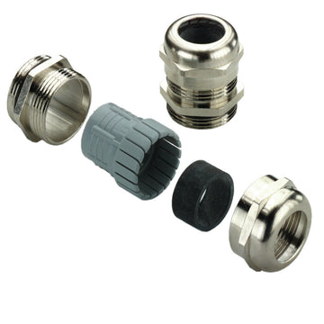 Brass Cable Gland M20, 6–12 mm Cable, IP68 - VG M20 - MS 68
