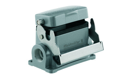 Heavy Duty Connector Surface Mount Housing with Cover, Size 4, M25 Entry, IP65 – Weidmüller HDC 24D SDLU 1M25G