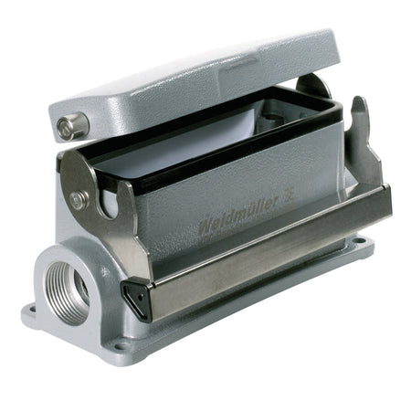 Heavy Duty Connector Surface Mount Housing with Cover, Size 8, M32 Entry, IP65 – Weidmüller HDC 64D SDLU 1M32G