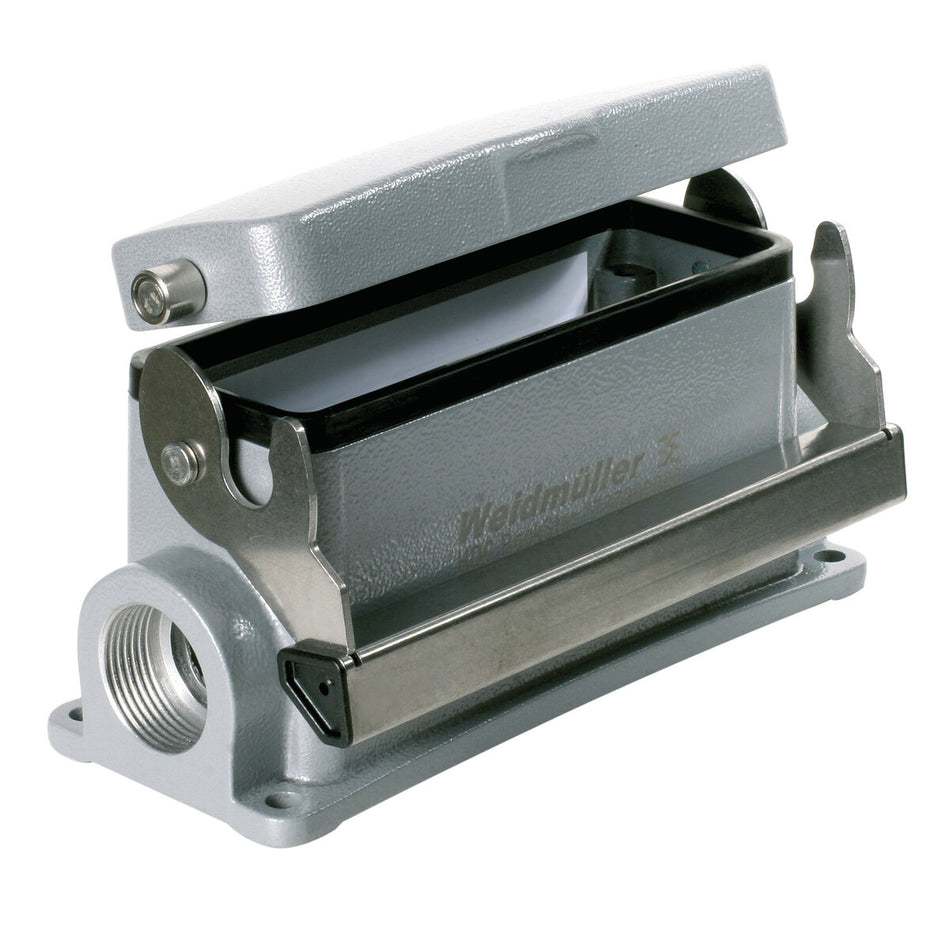 Heavy Duty Connector Surface Mount Housing with Cover, Size 8, M32 Entry, IP65 – Weidmüller HDC 64D SDLU 1M32G