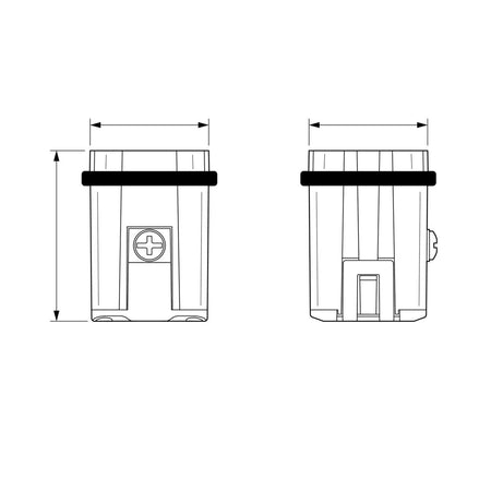 Heavy Duty Connector Insert, Male, 3 Pole + PE, Push-In, 10A 400V, Size 1 – Weidmüller HDC HA 3 MP (view 3)