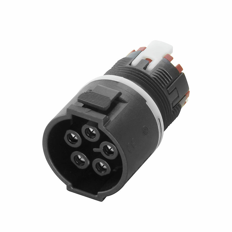IP68 Panel Mount Cable Connector M20 5-Pole Female Socket – Weidmüller RC F P5 M20 C
